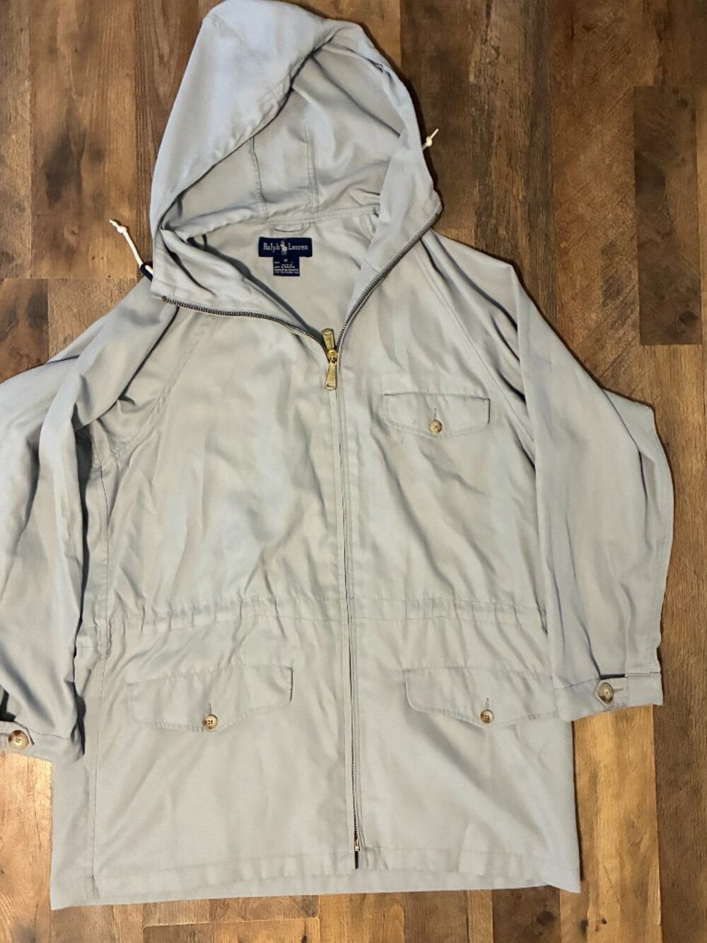 Polo Ralph Lauren Jacket Mens Medium M Hooded Utility Field Coat Jacket